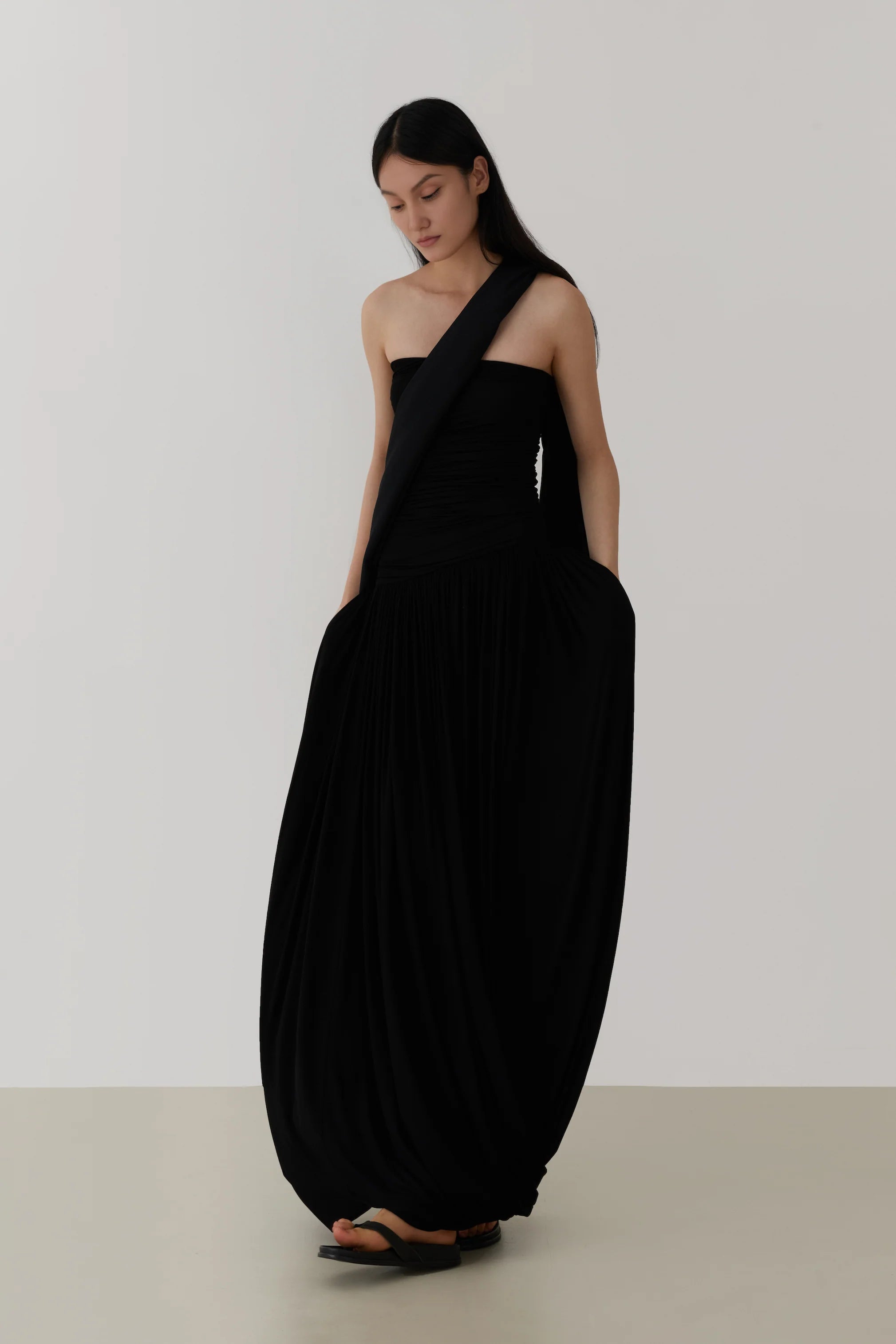 Tube Ruched Strapless Dress