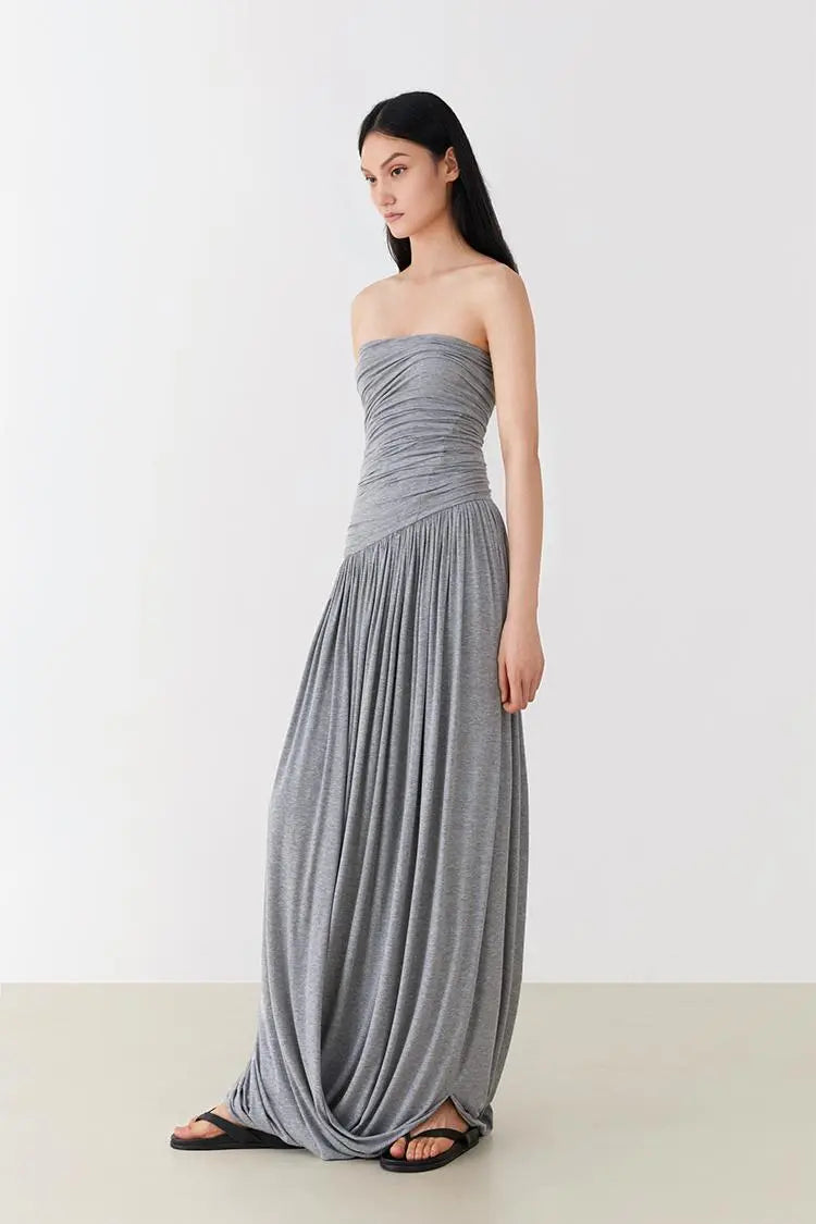 Tube Ruched Strapless Dress