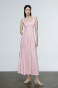 Casual Fit & Flare Ribbed Tank Maxi Dress