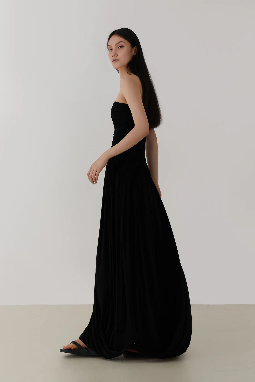 Tube Ruched Strapless Dress