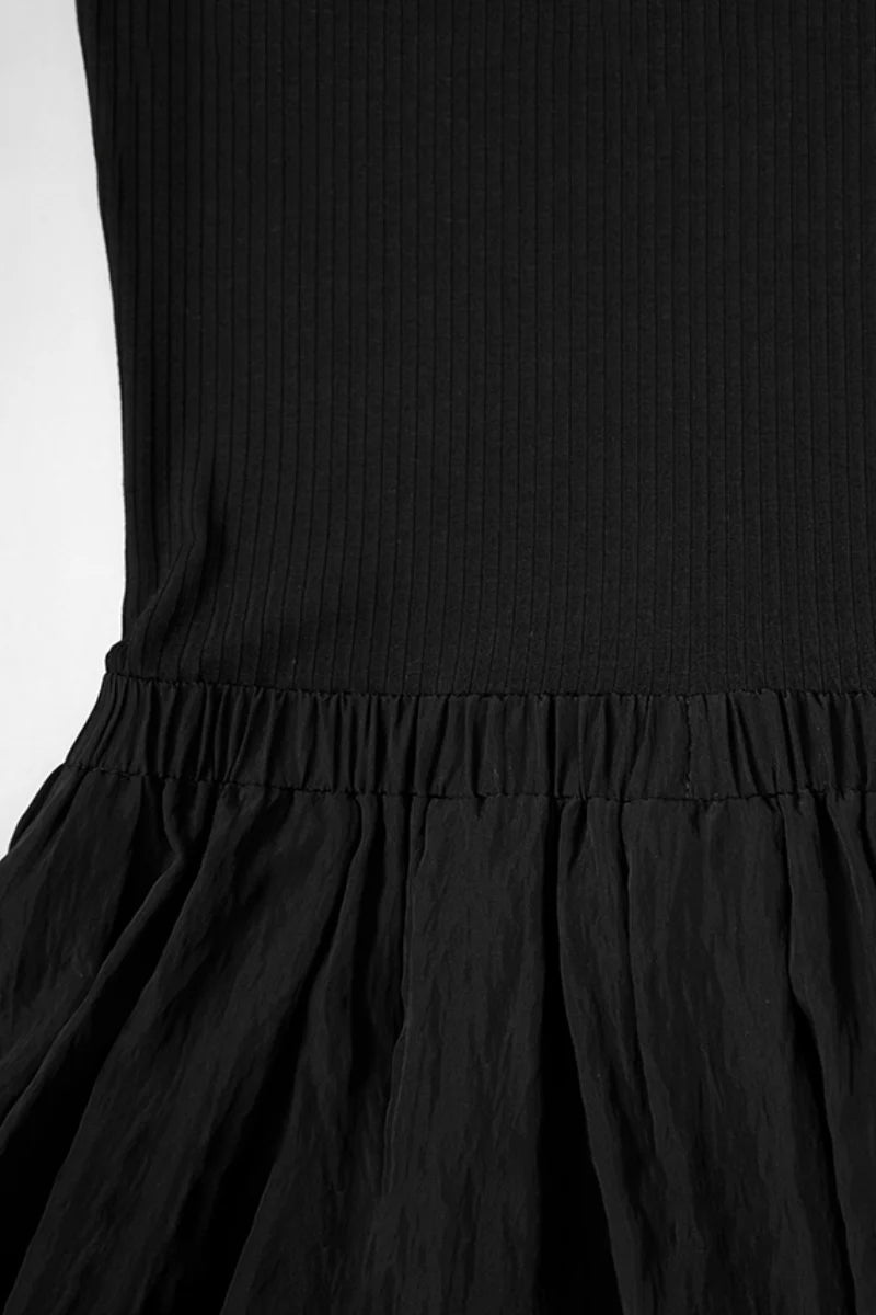 Casual Fit & Flare Ribbed Tank Maxi Dress